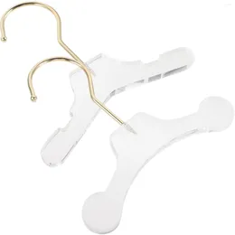 Dog Apparel 2pcs Acrylic Pet Clothes Rack Hangers For Puppy Cat Hanger