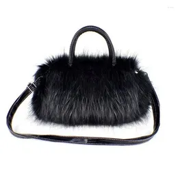 Shoulder Bags Cute Imitation Fur Handbag Style Luxury Ladies Bag Beautiful Messenger Fashion
