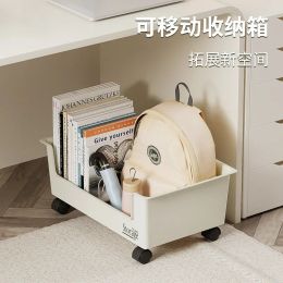 Racks Kitchen Useful Special Storage Box Pulley Pot Cover Plastic Shelf Kitchenware White Storage Box Student Books Rack Storage Shelf