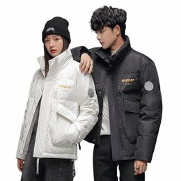 hot 2022 Winter New Men's Down Jacket Warm and Thickened Short 90 Down White Duck Down Jacket for Men and Women H4ow#