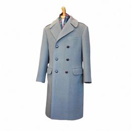 Vintage Man Suit Jackets Outwear Woolen Blend Trench Coat Lg Custom Made Double Breasted Overcoat Noivo Smoking Prom Blazers V9jG #