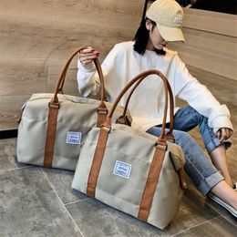 Men Women Fashion Waterproof Travel Bags Handbag Oxford Cloth Canvas Shoulder Tote Luggage Weekend Overnight 202211189p