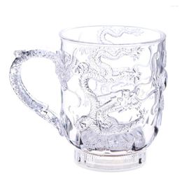 Mugs Luminous Dragon Beer Wine Whisky Liquid Induction 285ml Glow Drinks Cup Battery Powered Transparent Gifts For Party Holiday