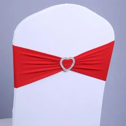 Sashes 10Pcs Chair Sash Chair Band Stretch Bow Chair Sashes for Wedding Chair Covers Decoration Party Dinner Hotel Banquet Chair Sashes