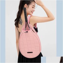 Outdoor Bags Tennis Rackets Bag Badminton Gymbag Squash Racquet Large Capacity Backpack Drop Delivery Sports Outdoors Dhvul