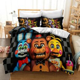 Bedding Sets FNAF Quilt Cover Five Nights At Freddys Kids Set Boys Girls Duvet Children Bedroom Bedclothes Pillowcase Gift