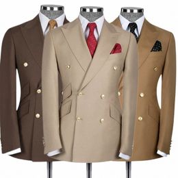 only Jacket 1 PCS Fi Men's Suit Formal Boutique Busin / Men Suit Coat Peak Lapel Jacket For Wedding d6La#