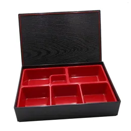 Dinnerware Japanese Bento Box Container Sushi Tray Serving Plate For Office Business Picnic Restaurant Rice Sauce