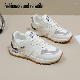 Casual Shoes Sports Small White Versatile For Female Spring Students Thick Soled Fashionable Board