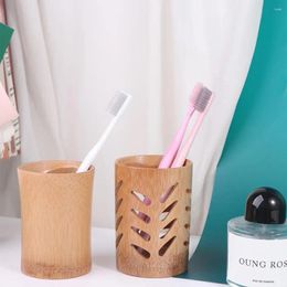 Bath Accessory Set Quick Drying Toothpaste With Drainage Kid's Room Bamboo Toothbrush Holder Storage Cup For Home Bathroom