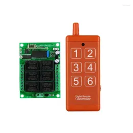 Remote Controlers Universal 433mhz DC 12V 6 Channel RF Wireless Radio Control Switch System Receiver Transmitter With Usb Interface