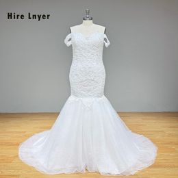 Hire Lnyer Sweetheart Neck Short Sleeve Beading Pearls Appliques Shiny Sequins Lace Plus Size Mermaid Wedding Dresses Vestido De Noiva Sereia