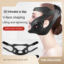 3 in 1 slimming face mask face slimming instrument microcurrent face lifting firming v face instrument facial electric massage instrument beauty bandage mask