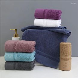 Towel Plus Thick And Softer Cotton Hand 35x75cm Fashion Design Solid Color Terry Face