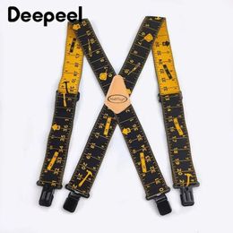1Pc 5*120cm Mens Adult X-type 4 Clips High Elastic Suspender Adjustable Heavy Duty Braces Belt Susperders Male Jockstrap 240313