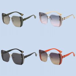 Retro mens sunglasses designers popular oversized square frame luxury sun glasses woman fashionable sunshade goggle womens Polarised ornament hg141 B4