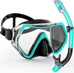Professional scuba diving mask snorkeling suit adult silicone skirt antifog goggles swimming equipment 240321