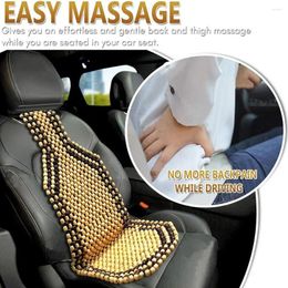Car Seat Covers Cushion Wood Beads Thick Massage Mat Automobile Bead Wooden Cover Universal Z7P4