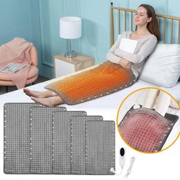 Blankets Electric Blanket Foot Warmer Warm Body 3 Kinds Of Timers 10 Temperature Modes Heating Pad Camping And