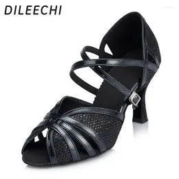 Dance Shoes DILEECHI Women's Latin Adult Square Ballroom Dancing Soft And Comfortable