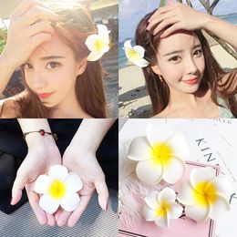 Decorative Flowers Hawaiian Accessories Versatile Tropical Flower Durable Handmade Hairpins Party In Demand Seaside Trendy