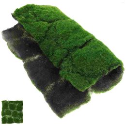 Decorative Flowers Drum Kit Simulated Fake Moss Home Accessories Decor Plastic DIY Artificial Grass Mat