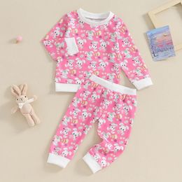 Clothing Sets Easter Outfit Baby Boy Long Sleeve Sweatshirt And Pants Girl Set