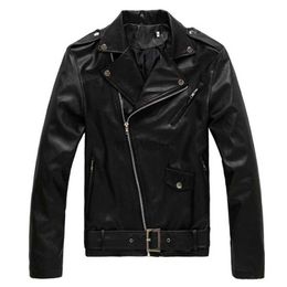 Men's Leather Faux Leather Mrmt 2024 Brand New Mens Leather Jacket Men Jackets Overcoat For Male Outer Wear Man Leather Coat Clothing Garment 240330