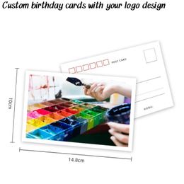 Custom greeting cards Tags Paper Labels 300g Thank you card Business Hand make Merchandise Design Hang Personalized Tag 240325