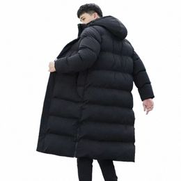 2024 Korean Winter Parkas Hiking Down Men's Lg Jacket Windproof Hooded Thermal Puffer Large Size Snow Jacket Men Clothing X4EM#