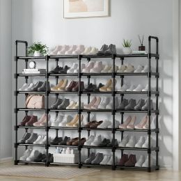 Racks Multirow narrow shoe rack 8layer storage rack saves space storage rack can hold 418 pairs of shoes