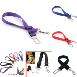 Upgrade New Animal Dog Pet Car Safety Seat Belt Harness Restraint Lead Leash Clip Dogs Supplies Accessories for Travel Seat Covers