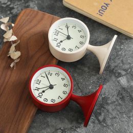 Clocks Silent Modern Metal Alarm Clocks Vintage Desktop Wake Up Alarm Clock Retro Quartz Desk Table Clock Home Decor