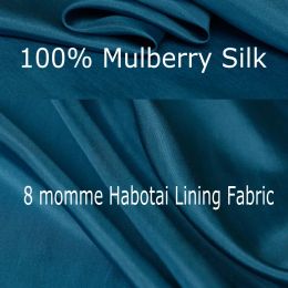 Fabric 1 Metre 100% Mulberry Silk 8 momme Thin Habotai Habutae Silk Lining Fabric solid Colours 114cm 44" wide By the Yard CC001