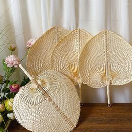 Decorative Figurines 4 Pcs Bamboo Fan Handheld Woven Rustic Decor To Weave Fans Baby Wedding Decorations For Ceremony