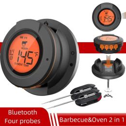 Gauges Bluetooth Thermometer Digital Sensor For High 500 Degrees Oven Grill Barbecue Meat Meat BBQ Cooking Kitchen Accessories Tools