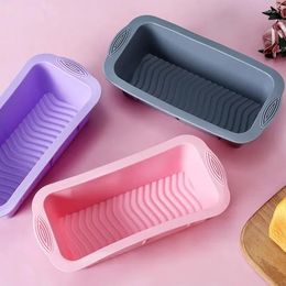 Baking Moulds Two Ears Rectangular Silicone Toast Plate Cake Mold Bread Cheese