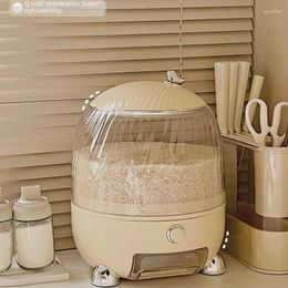 Storage Bottles 6KG High-capacity Kitchen Rice Bucket Household Insect Moisture Proof Sealed Box Miscellaneous Grains