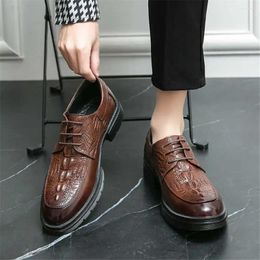 Dress Shoes Autumn-spring Brown Official Tennis Children Men's Formal Dresses Sneakers Sports Health Hypebeast