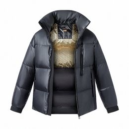 down Jacket Men Black Short Winter White Goose Down High Filling Thick Warm High Quality Stand Collar Couples Coats Male o5Ds#