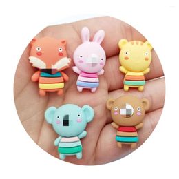 Decorative Flowers 20/50pc Resin Lovely Cartoon Anime Character Animals Flatback Cabochon Scrapbook Kawaii DIY Embellishments Accessories