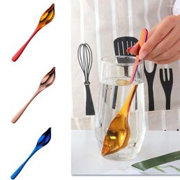 Spoons Stainless Steel Saucier Spoon Creative Tapered Spout Honey Sauce Decorating Baking Tool Colorful Metal