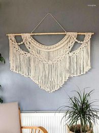 Tapestries Wall Macrame Decor Large Bohemian Tassel Art Tapestry Handmade Hangings Boho Living Room