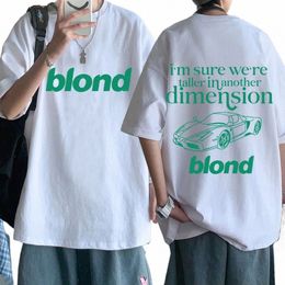 Frank Ocean Bld Magliette unisex Harajuku O-Collo Camicie a maniche corte Fan regalo S2uz #