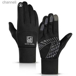 Tactical Gloves Winter Skiing Windproof Rainproof Touch Screen Heated Glove Fleece Thermal Snowboard Ski Cross-country Mittens YQ240328