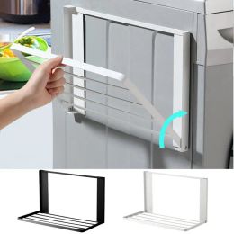 Racks universal Magnetic free from holes folding shelf washing machine refrigerator side hanger storage shelf Kitchen storage shelf