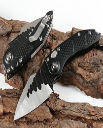 High End Stitch Auto Tactical Folding Knife D2 Satin Blade T6061 Aluminium Handle Outdoor EDC Pocket Knives1676879