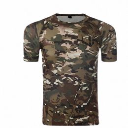 camoue Shirt Quick Dry Breathable Tights Army Tactical T-shirt Mens Compri T Shirt Fitn Summer Bodybulding s1Id#