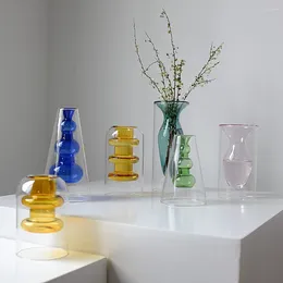 Vases Flower Vase For Table Decoration Living Room Decorative Modern Ornaments Floral Nordic