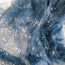 Fabric Glitter Bronzing Sequin Lace Fabric Mesh Tulle Fabric For Sewing Dress,Wedding,Prom,Backdrop,White,Blue,Pink,Purple,By the Meter